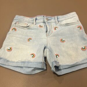Gap Kids Stretch Denim Rainbow Shorts